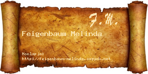 Feigenbaum Melinda névjegykártya